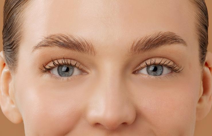 Woman with nano brows Woman with nano brows